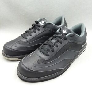 Brunswick Rampage Mens Right Hand Bowling Shoes Black Lace Up Cushioned US 9.5